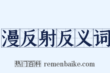 漫反射反义词是什么意思的图片